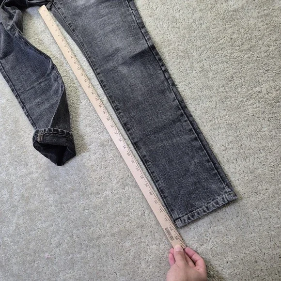 Taylor Stitch Selvedge Jeans Mens 30/34 Faded Black Slim Straight 80s Rock Punk